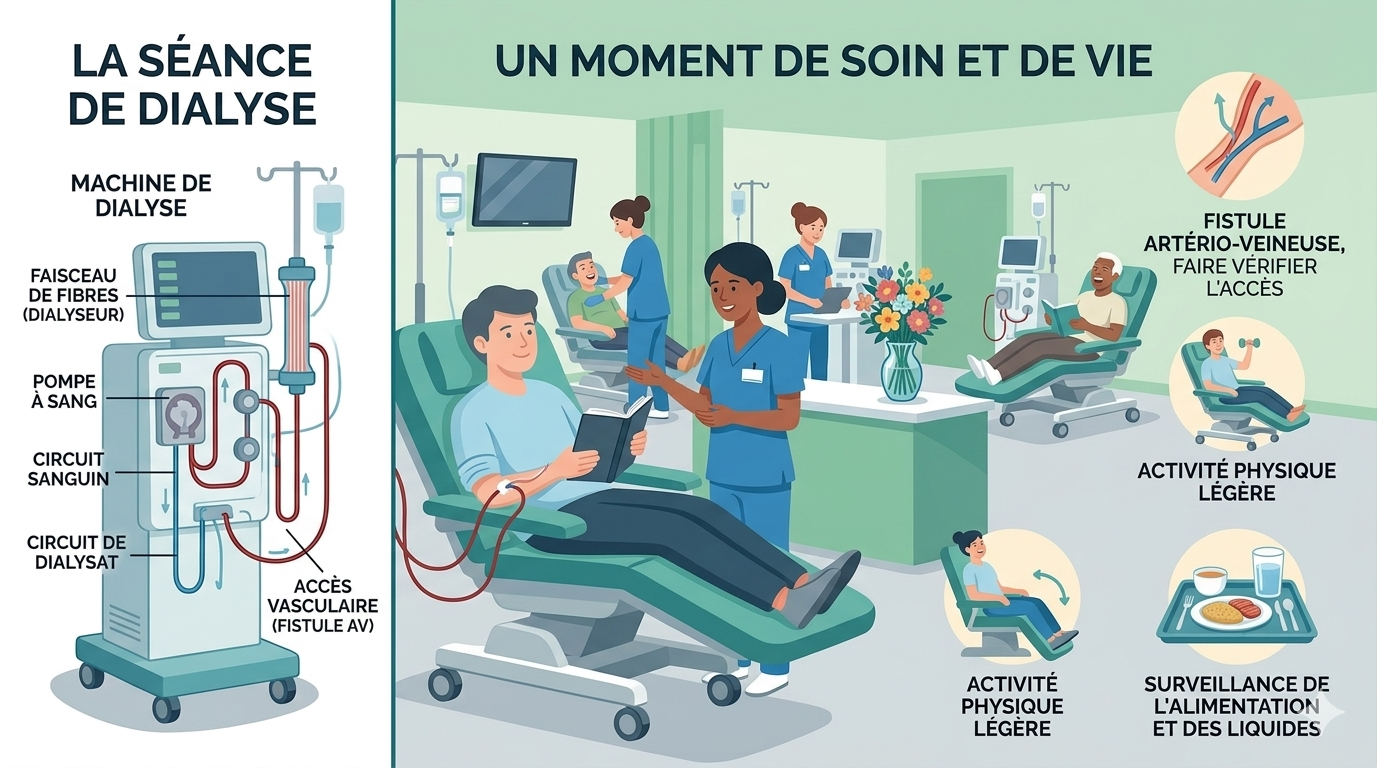 Vous devez faire des dialyses ? Comment ça fonctionne ? Découvrez le service de dialyse et les effets de l'hémodialyse sur votre santé