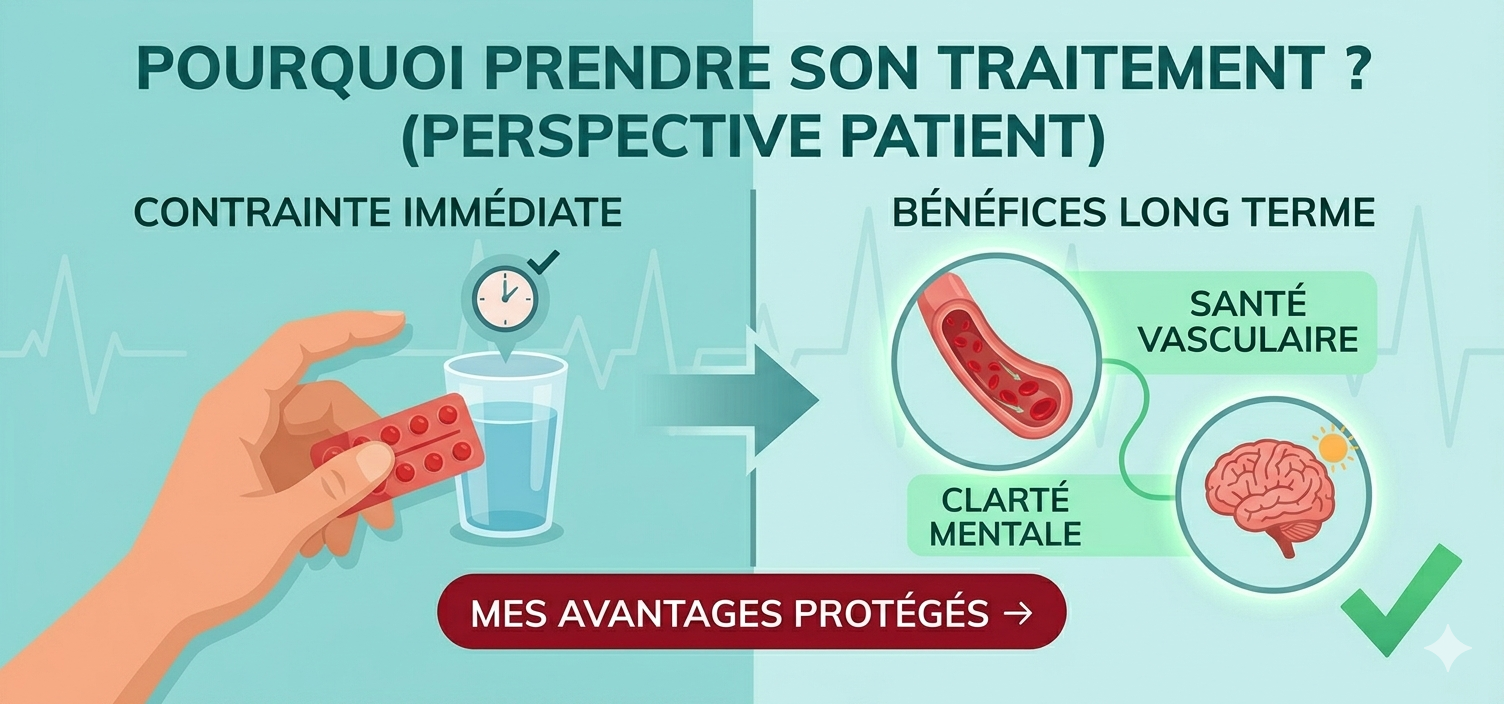 Pourquoi dois-je prendre mon traitement ? — fiche pédgogie patients MediScribe